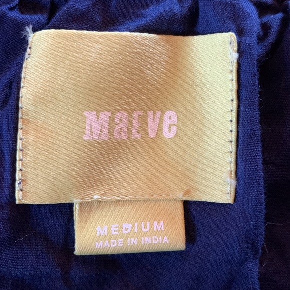 Anthropologie MAEVE Adela blue skirt beaded sequins lined midi Medium - Picture 5 of 17